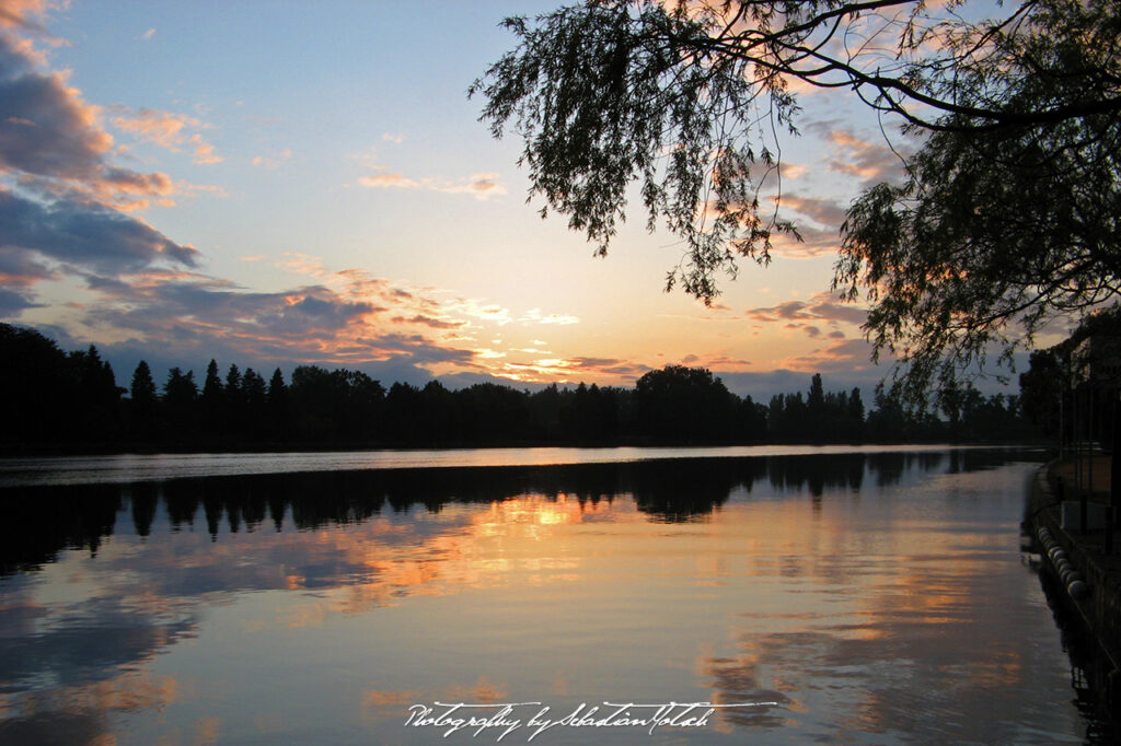 France Vichy Sunset River Photography by Sebastian Motsch