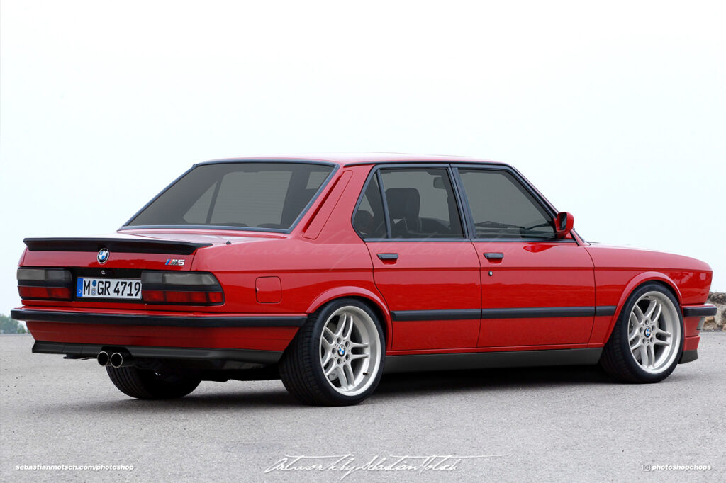 BMW E28 M5 Photoshop by Sebastian Motsch rear