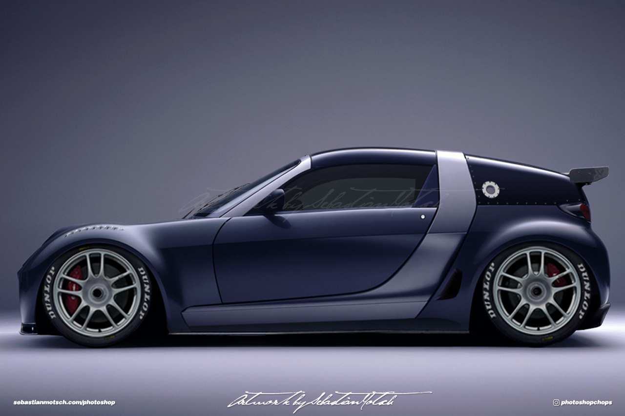 Smart Roadster Coupe Racecar Photoshop by Sebastian Motsch