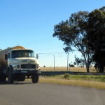 an old Mercedes-Benz truck. This is Africa.