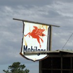 South Africa, Western Cape, Mobilgas Sign