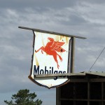 South Africa, Western Cape, Mobilgas Sign