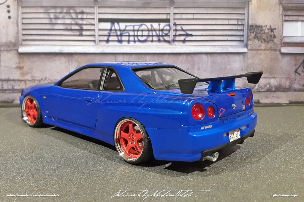 Aoshima Nissan Skyline GT-R34 Built by Sebastian Motsch