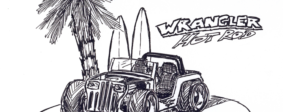 Jeep Wrangler YJ Hot Rod | Artwork by Sebastian Motsch (2013)