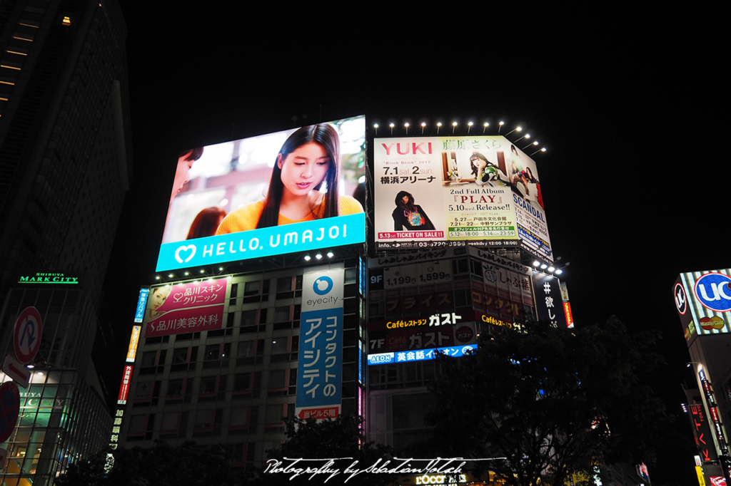 2017 Japan Tokyo Shibuya Crossing at Night | travel photography by Sebastian Motsch (2017)