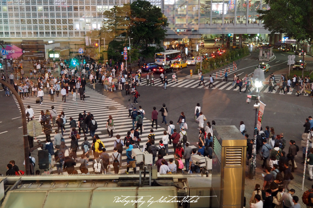 2017 Japan Tokyo Shibuya Crossing at Night | travel photography by Sebastian Motsch (2017)