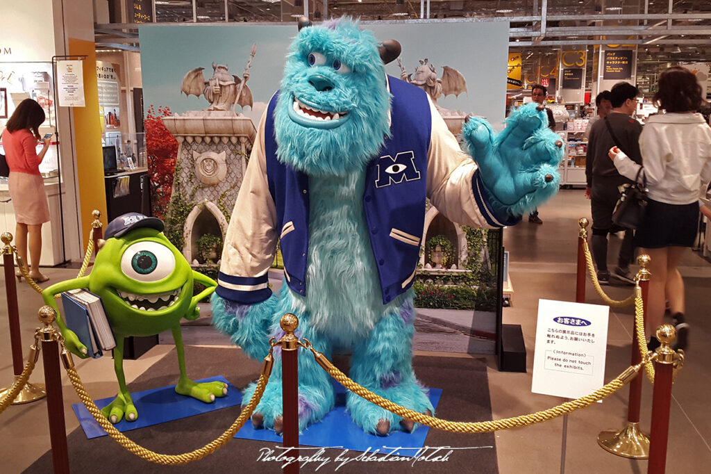 Monsters Inc Display in Ginza Tokyo Japan by Sebastian Motsch