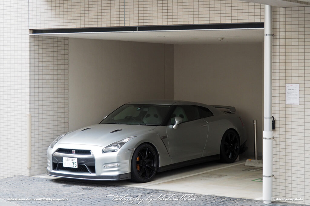 Nissan GT-R35 parked near Sumida River Tokyo Japan Drive-by Snapshots by Sebastian Motsch