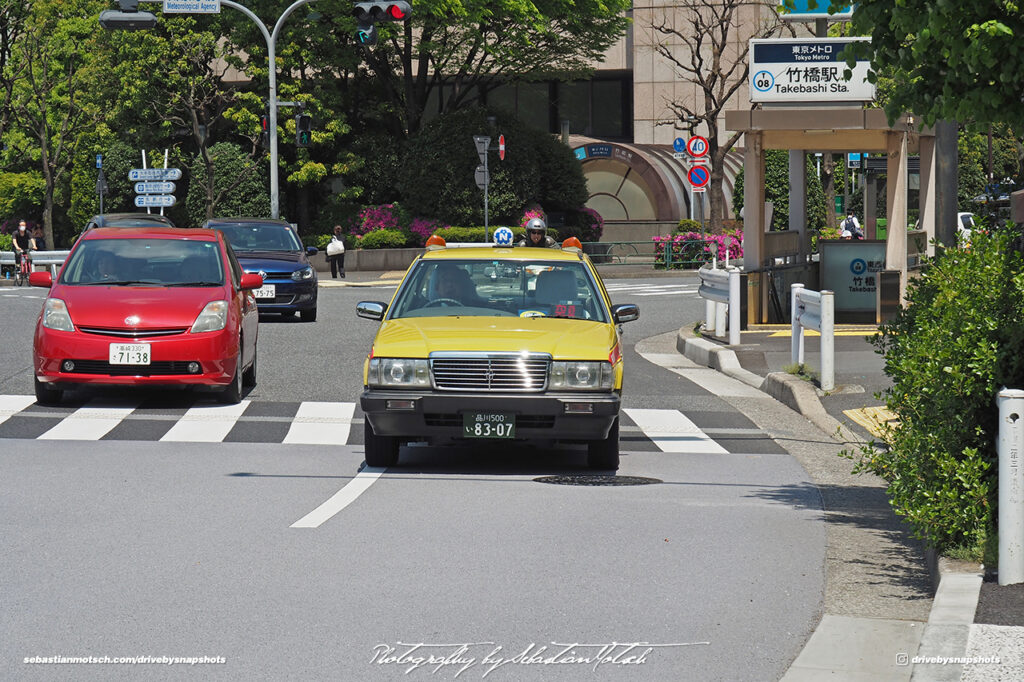 Toyota Crown Taxi at Takebashi Station Tokyo Japan Drive-by Snapshots by Sebastian Motsch