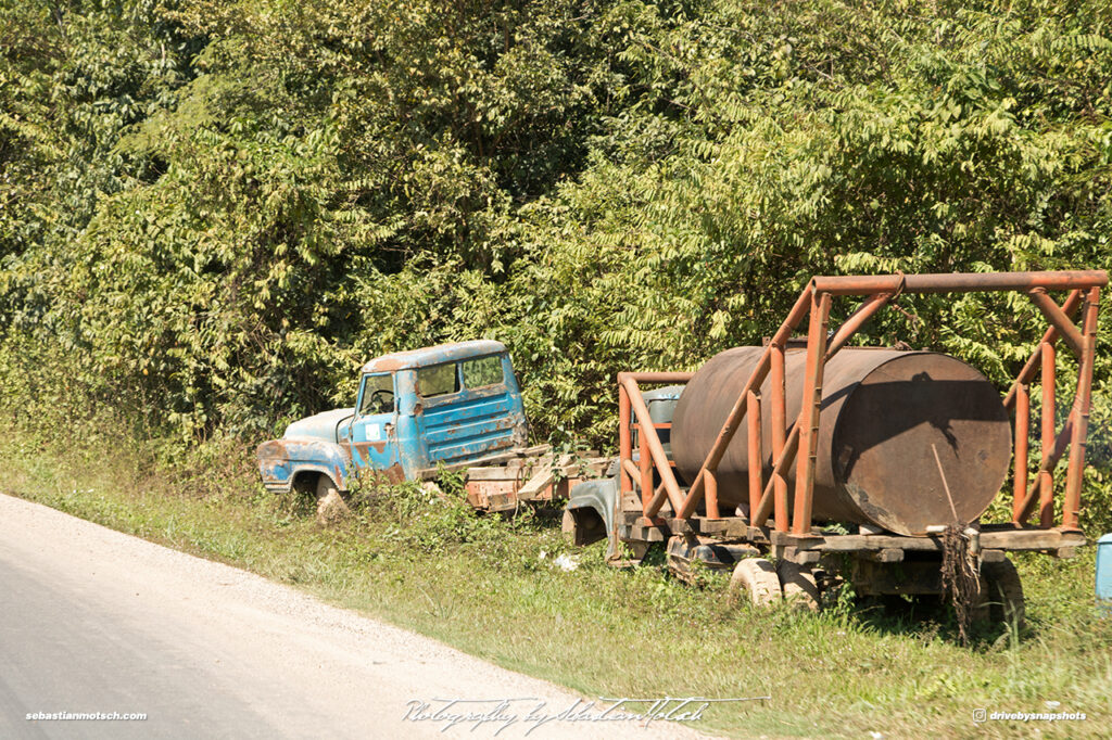 Abandoned Trucks Laos Road 13 Drive-by Snapshots by Sebastian Motsch