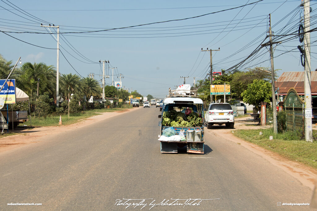 Banana Transport Street Scene Laos Drive-by Snapshots by Sebastian Motsch