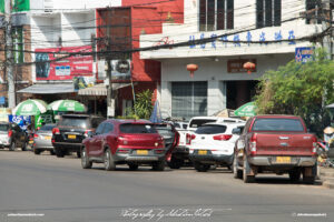 Early Morning Street Scene Laos Vientiane Drive-by Snapshots by Sebastian Motsch