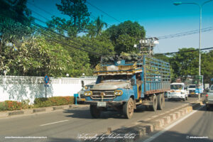 Isuzu Truck in Laos Vientiane Drive-by Snapshot by Sebastian Motsch