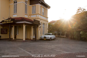 Jaguar 420G Sunset in Laos Vientiane Drive-by Snapshot by Sebastian Motsch