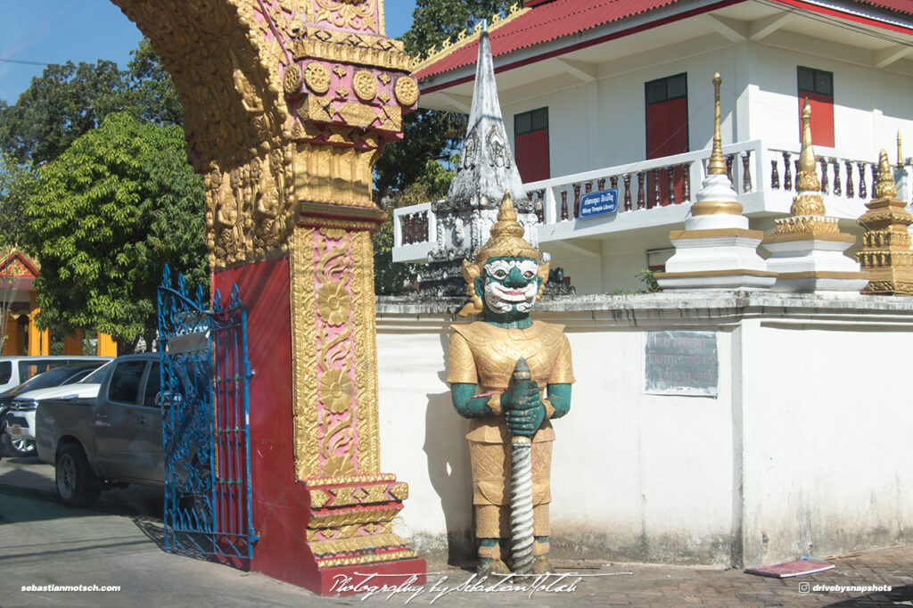 Laos Vientiane Wat Mixay Temple East Gate Travel Photography by Sebastian Motsch