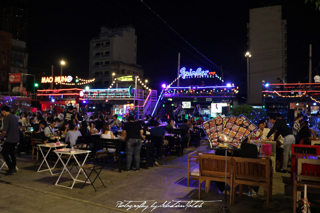 Neon Night Market Bangkok Photography by Sebastian