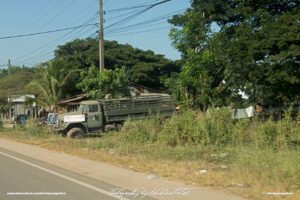 Old Military Truck for sale in Laos Vientiane Drive-by Snapshot by Sebastian Motsch