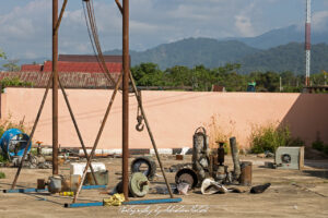 Open Air Truck Workshop Luang Prabang Laos Drive-by Snapshot by Sebastian Motsch