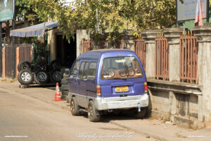 Suzuki Super Carry Custom Shop Truck Laos Vientiane Drive-by Snapshots by Sebastian Motsch