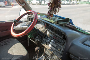 Toyota Hiace H10 Dashboard in Laos Vientiane Drive-by Snapshot by Sebastian Motsch