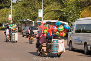 Tuk-Tuks in Laos Vientiane Drive-by Snapshot by Sebastian Motsch