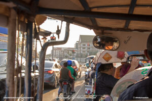 View from Tuk-Tuk in Laos Vientiane Drive-by Snapshot by Sebastian Motsch