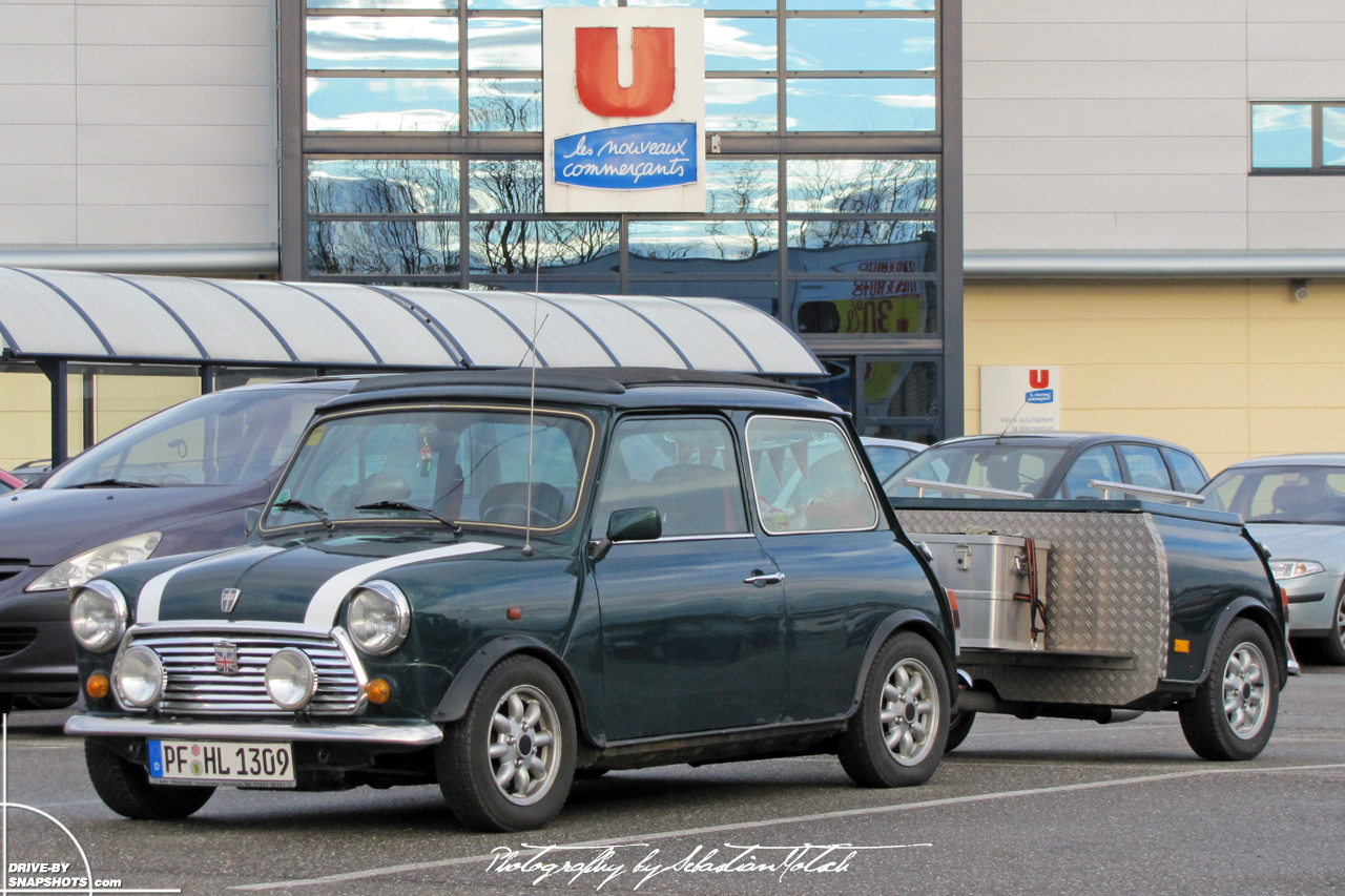 Mini Mk1 with mini-me trailer | Drive-by Snapshots by Sebastian Motsch (2010)