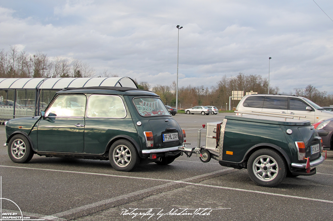 Mini Mk1 with mini-me trailer | Drive-by Snapshots by Sebastian Motsch (2010)