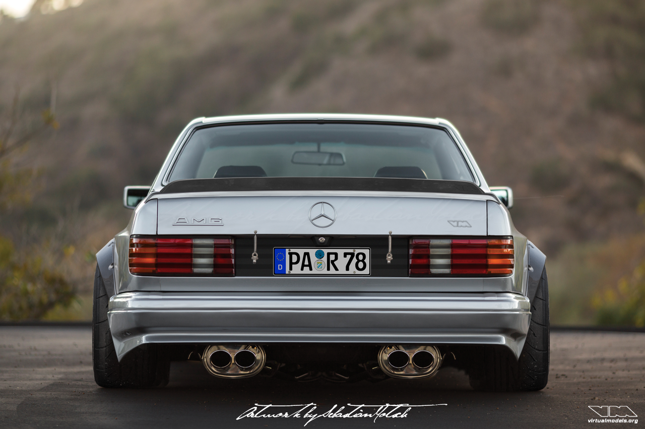 Mercedes-Benz C126 560 SEC AMG | photoshop chop by Sebastian Motsch (2019)