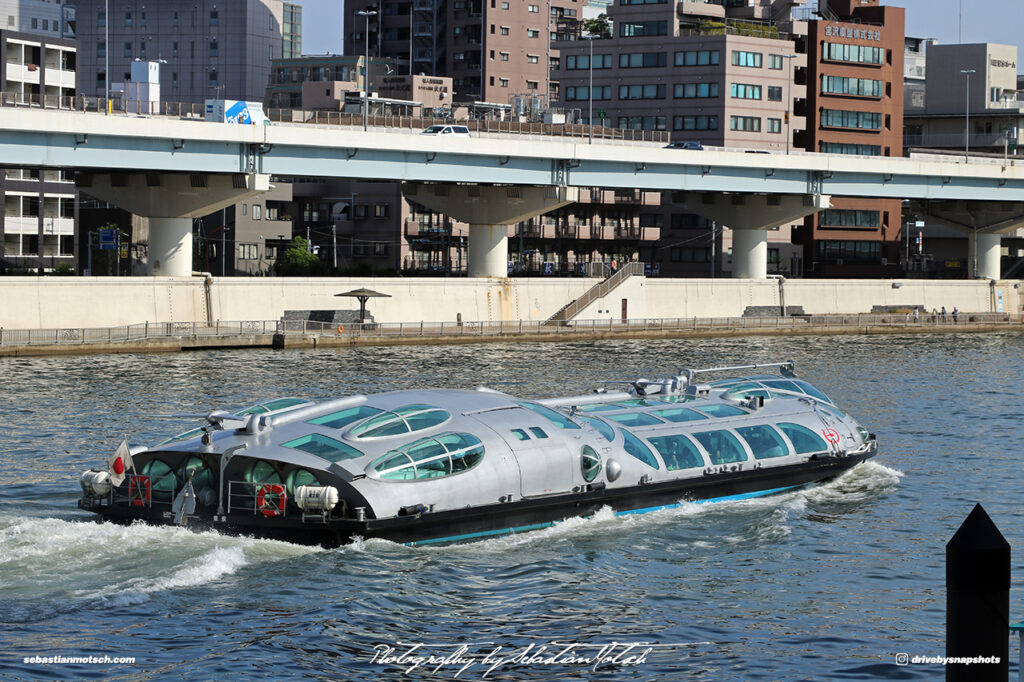 Japan Tokyo Himiko Ferry Ship on Sumida River by Sebastian Motsch