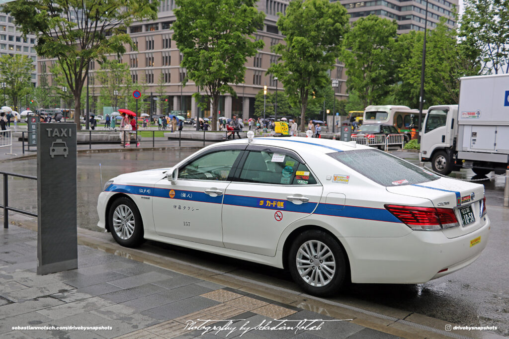 Japan Tokyo Station Toyota Crown Hybrid Taxi by Sebastian Motsch