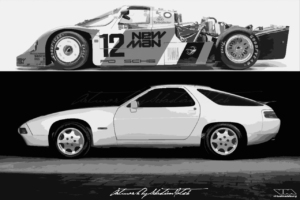 Porsche 928 LSR Bonneville Land Speed Record | photoshop chop by Sebastian Motsch (2019)