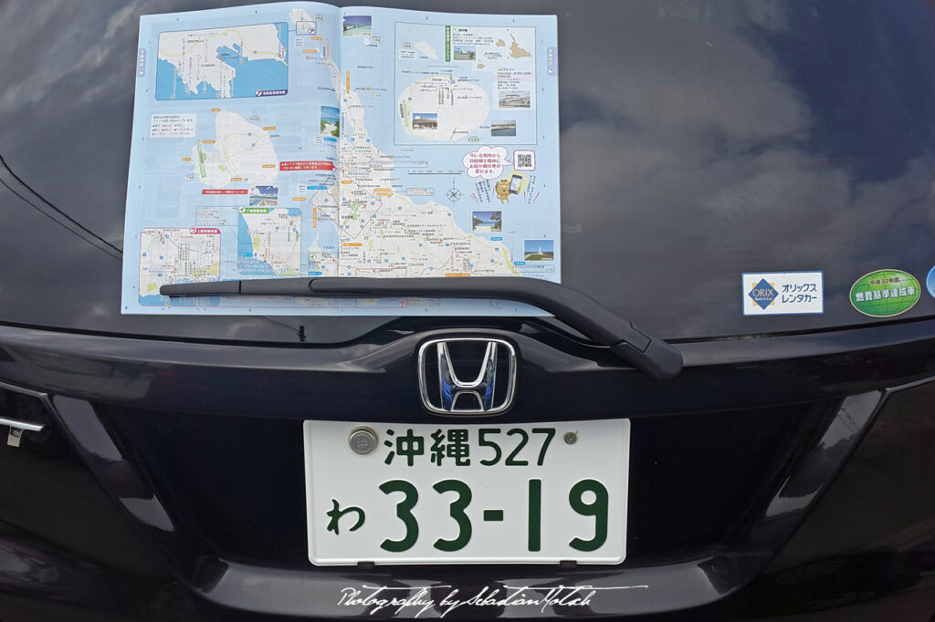 2017 Japan Miyakojima Honda Fit with map | Photography by Sebastian Motsch