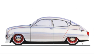 SAAB 96 Custom Top Chop | photoshop chop by Sebastian Motsch (2018)