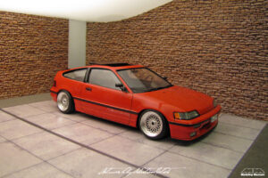 Honda CIVIC CRX ED9 Scale Model by Sebastian Motsch