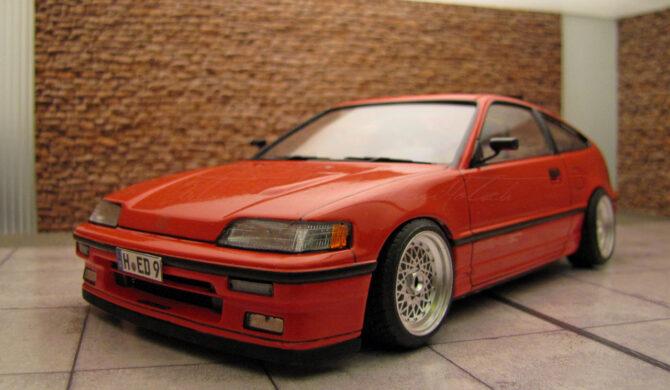 Honda CIVIC CRX ED9 Scale Model by Sebastian Motsch