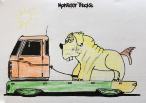 Monster Trucks Coloring Book 002