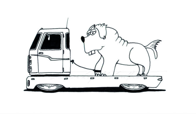Monster Trucks Coloring Book Artwork by Sebastian Motsch