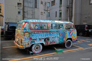 Japan Tokyo Akihabara Volkswagen T2b Grateful Dead Hippie Van by Sebastian Motsch