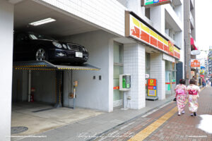 Japan Tokyo Asakusa Double Parking System by Sebastian Motsch