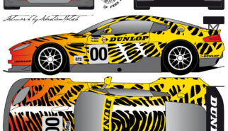 Aston Martin DUNLOP Tiger Livery 24 Heures Du Mans 2010 by Sebastian Motsch