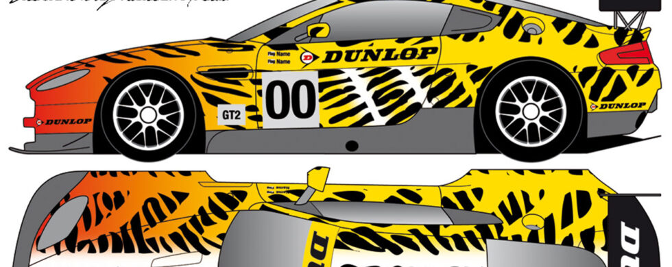 Aston Martin DUNLOP Tiger Livery 24 Heures Du Mans 2010 by Sebastian Motsch