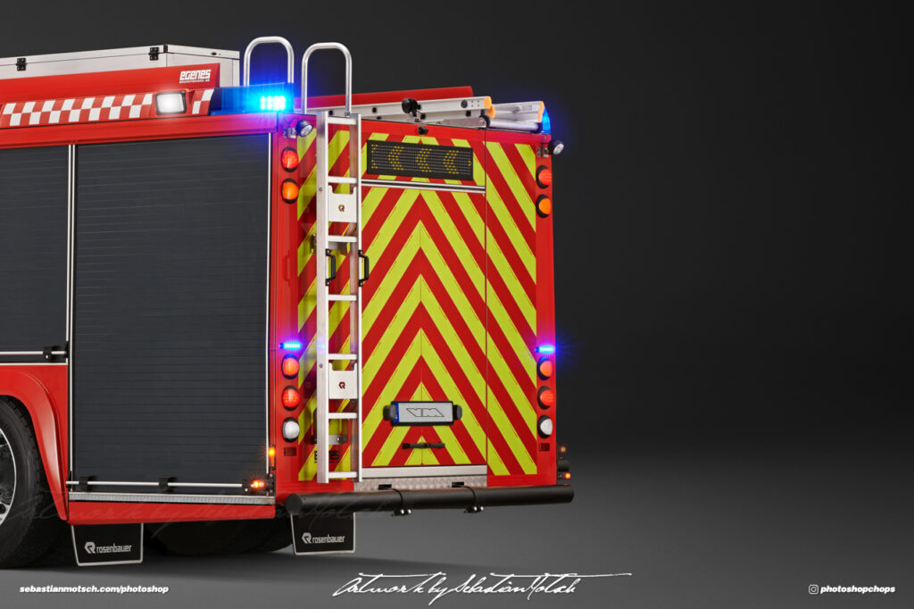 Scania P360 Crew Cab Fire Truck Photoshop by Sebastian Motsch I