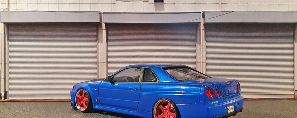 Aoshima Nissan Skyline GT-R34 Built by Sebastian Motsch
