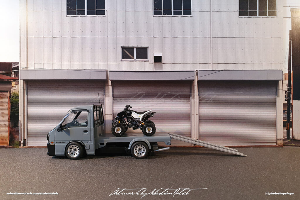 Aoshima Subaru Sambar Quad Transporter Built by Sebastian Motsch