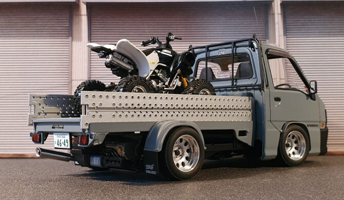 Aoshima Subaru Sambar Quad Transporter Built by Sebastian Motsch