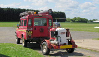 Land Rover Defender LWB Airfield Fire Engine UK Drive-by Snapshot by Sebastian Motsch