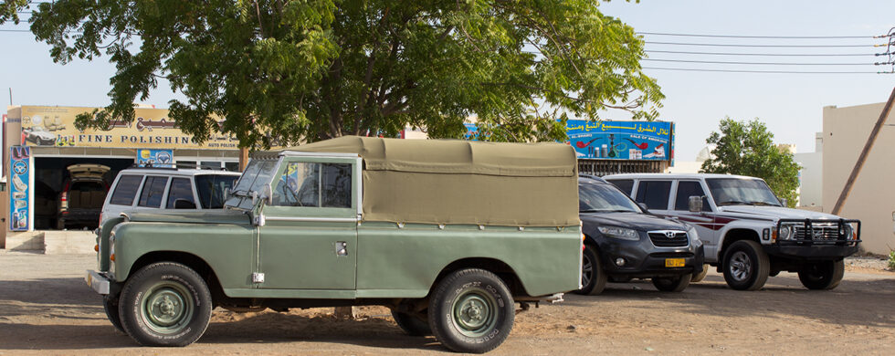 Land Rover Series III LWB Pickup Oman Bidiyah Drive-by Snapshot by Sebastian Motsch