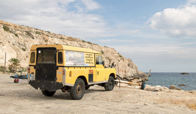 Land Rover Series III LWB Van Malta Gozo Drive-by Snapshot by Sebastian Motsch rear