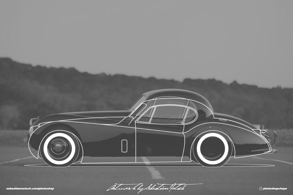 Jaguar XK120 Fixed Head Coupé Outlaw by Sebastian Motsch